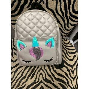 Silver Unicorn Backpack